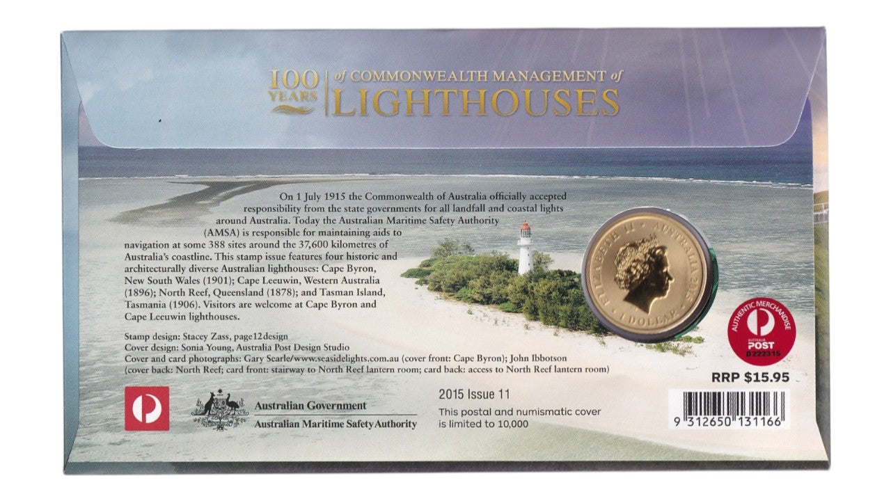 2015 Perth Mint PNC - 100 Years of Commonwealth Lighthouses