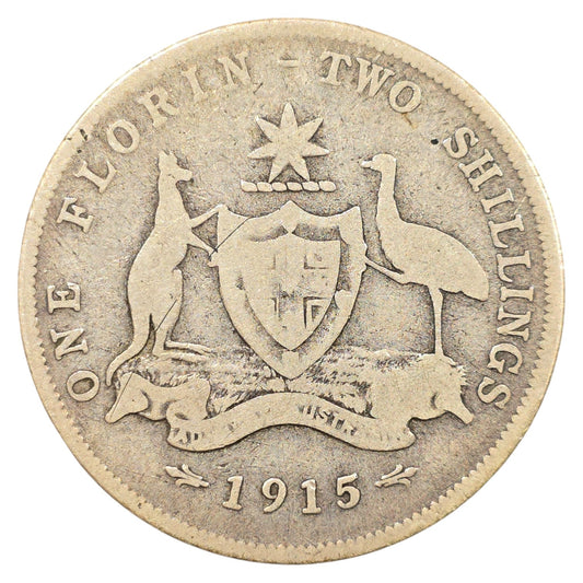 1915 (L) Australian Florin - Very Good