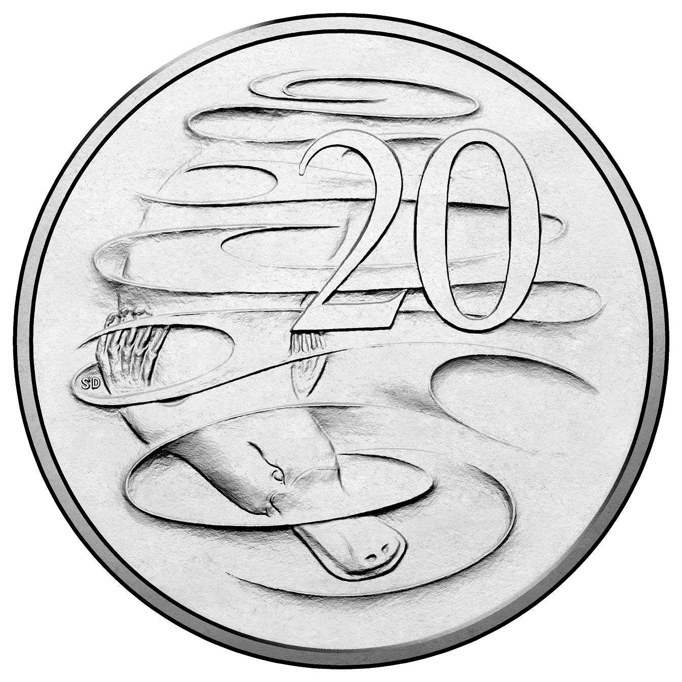 2016 20c coin - 50th Anniversary of Decimal Currency - Uncirculated