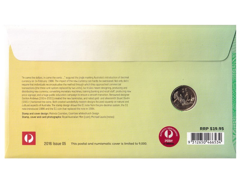 2016 PNC - 50th Anniversary of Decimal Currency $2 coin