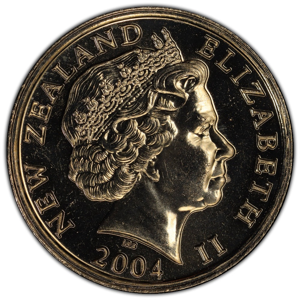 2004 New Zealand 10c Coin - Mule with $1 Obv - Graded MS66