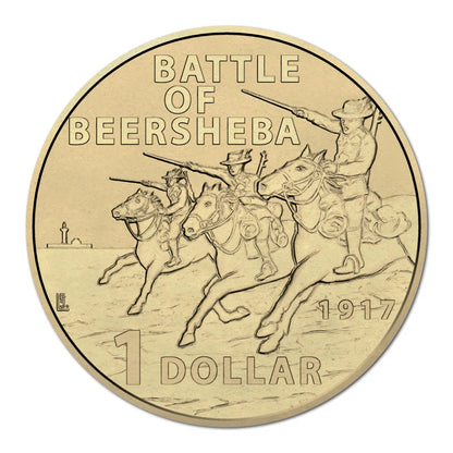 2017 Uncirculated $1 Coin - Battle Of Beersheba - Charge of the Light Horsemen