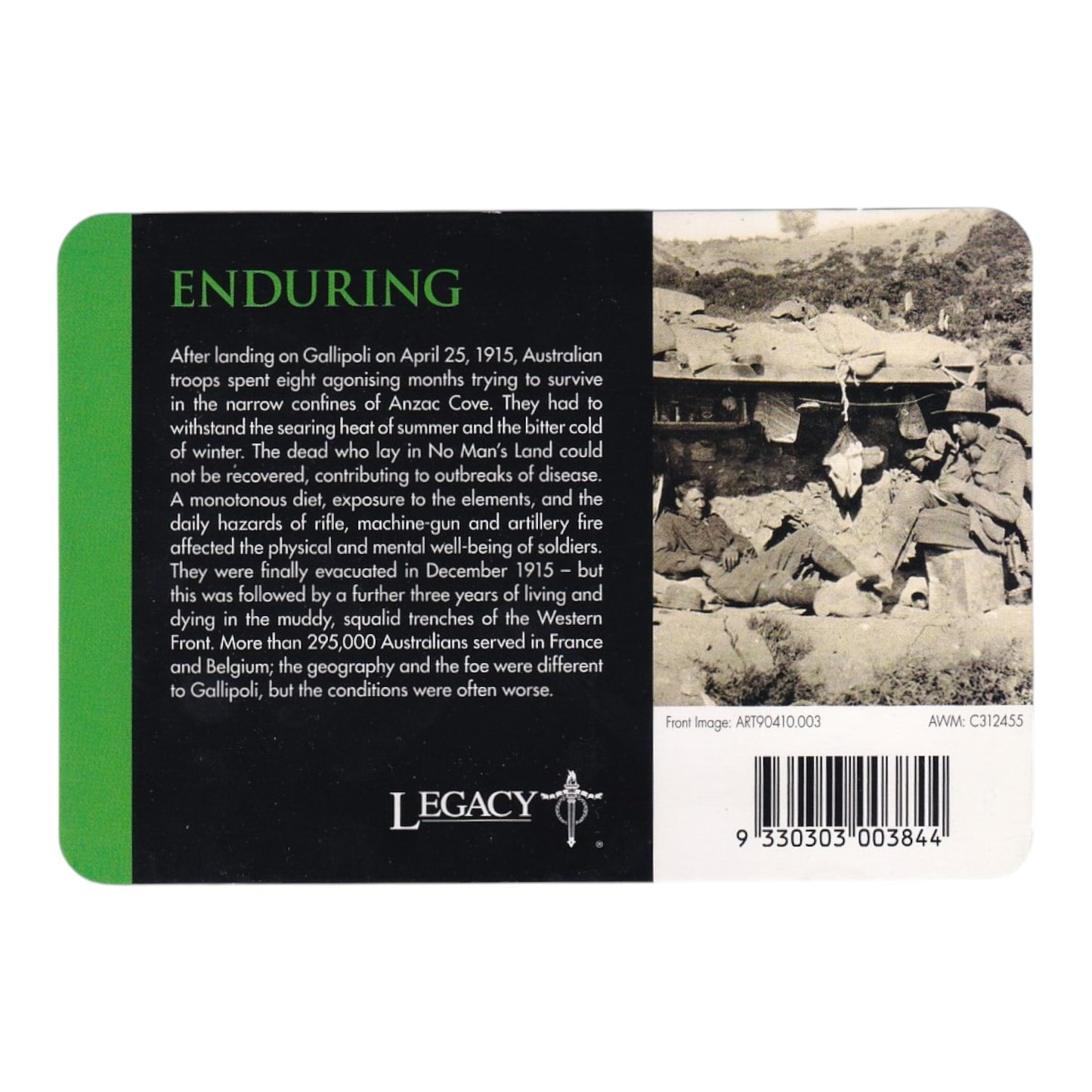 2018 20c Coin - Anzac Spirit - Enduring