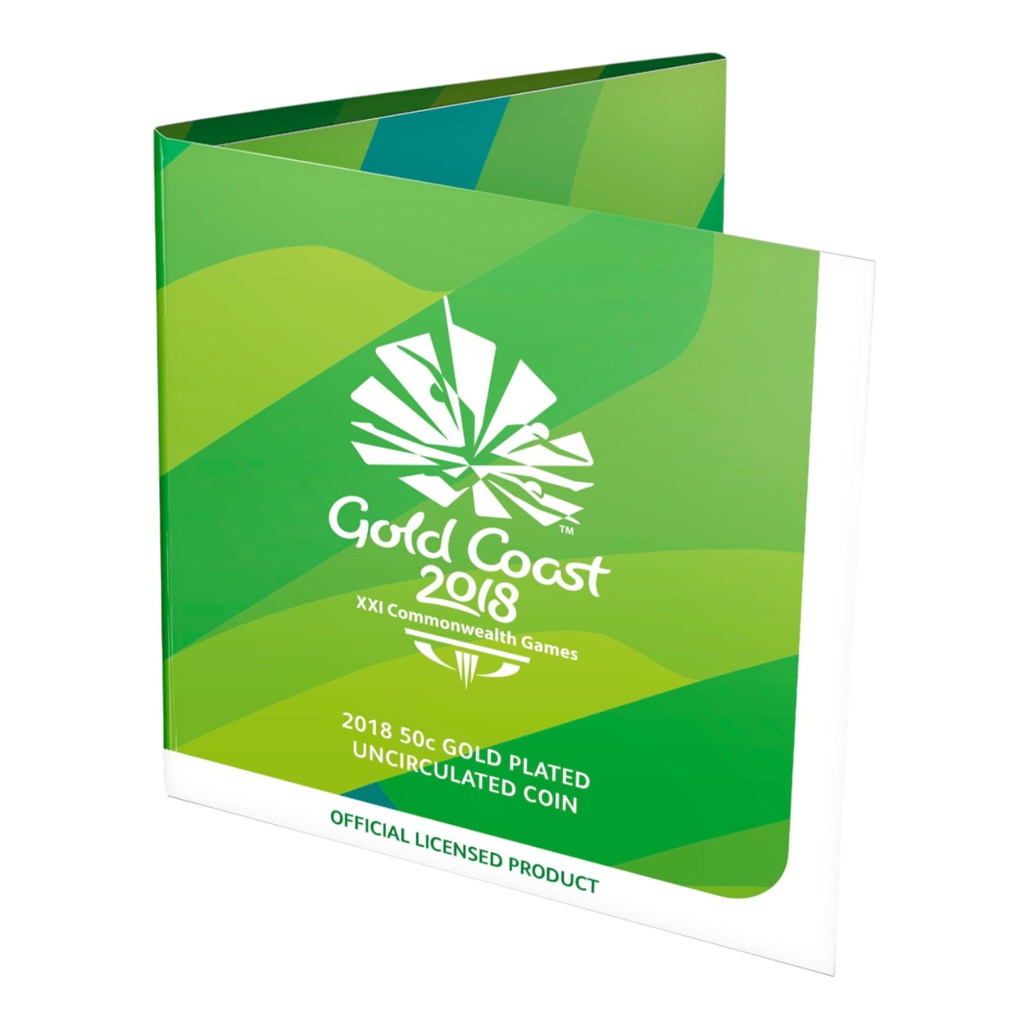 2018 50c Coin - XXI Commonwealth Games - Gold Plated