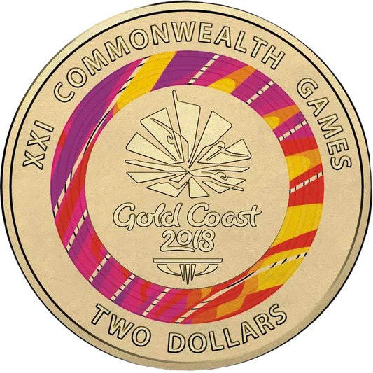2018 Australian $2 Coin - XXI Commonwealth Games - Games Emblem - Uncirculated