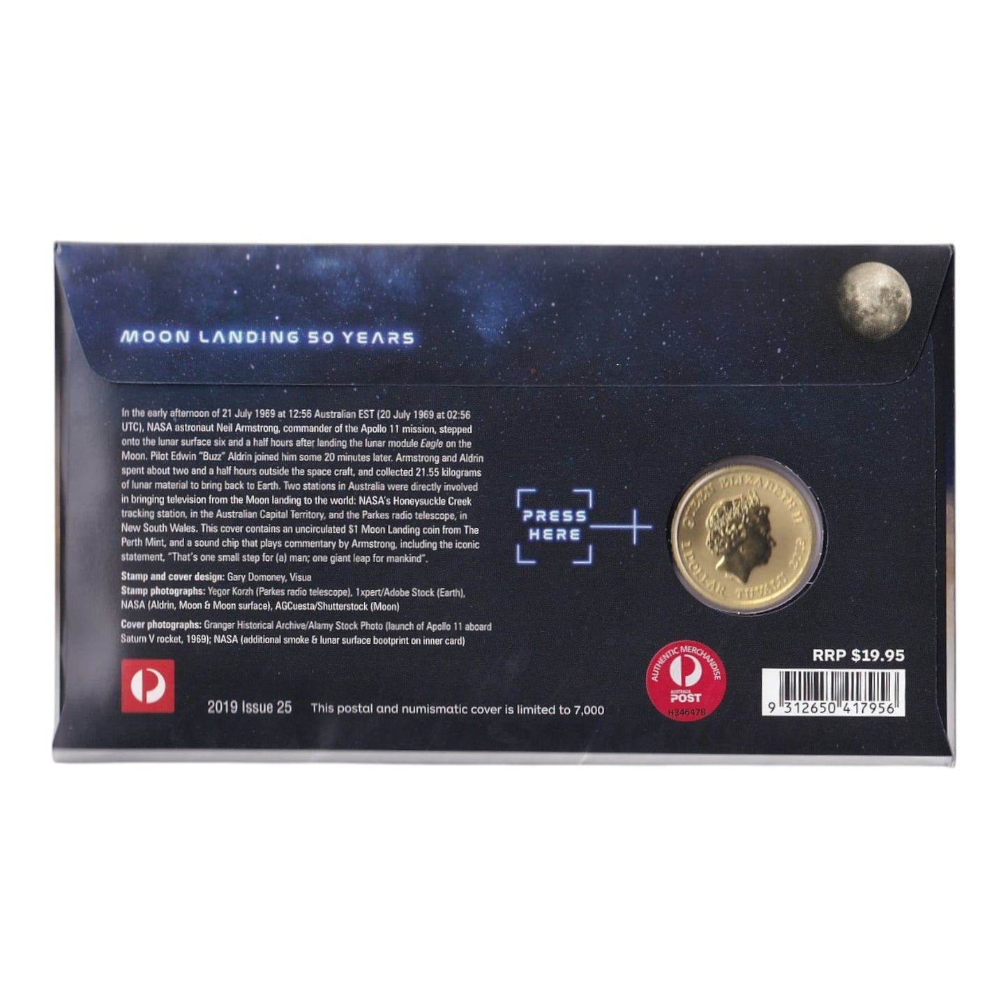 2019 PNC - The Perth Mint - Moon Landing