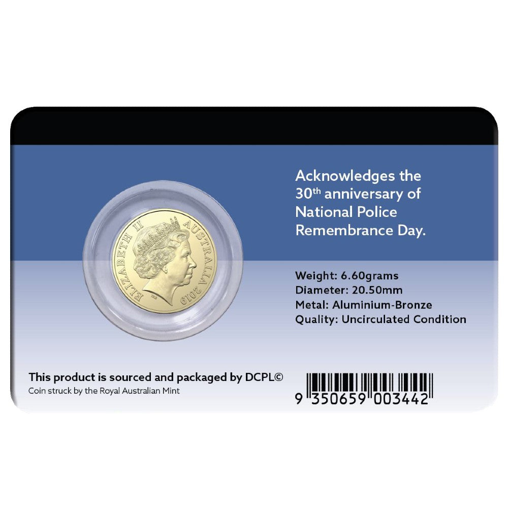 2019 $2 - Police Remembrance - Aluminium-Bronze Uncirculated Coin Pack