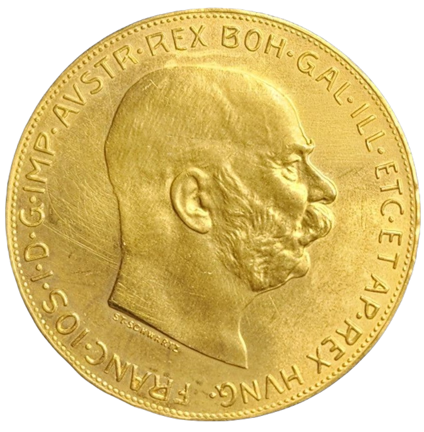 1915 Austria - 100 Corona - Franz Joseph I (Restrike) - 33.87g of .900 Gold