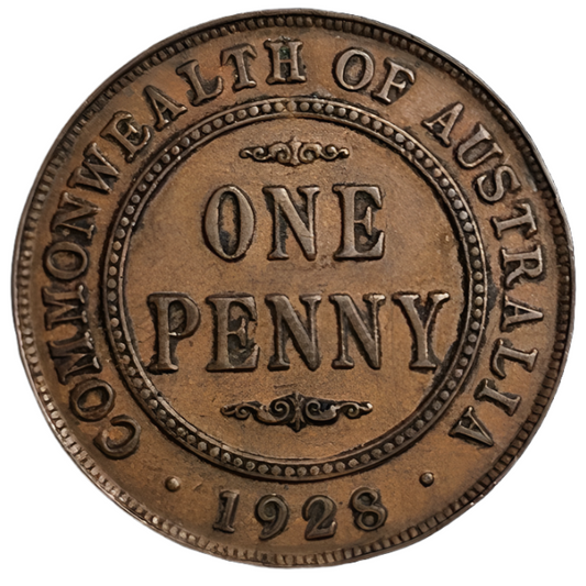 1928 Australian Penny - Very Good