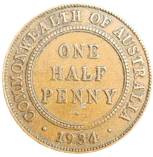 1934 Australian Half Penny