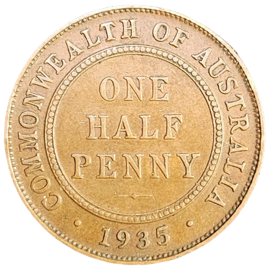 1935 Australian Half Penny - Very Good