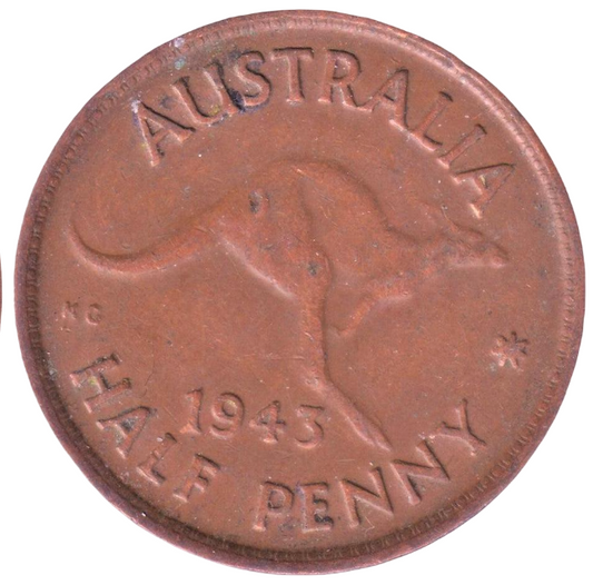 1943 Australian Half Penny