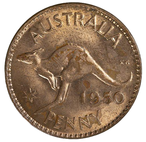 1950 (m) Australian Penny - About Uncirculated