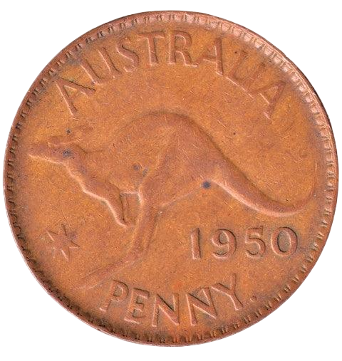 1950Y selling One Penny - Perth Mint - Australian Pre Decimal Coin - C1950 EF to AUNC