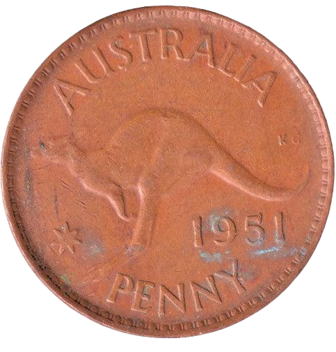 1951 (m) Australian Penny - Very Good