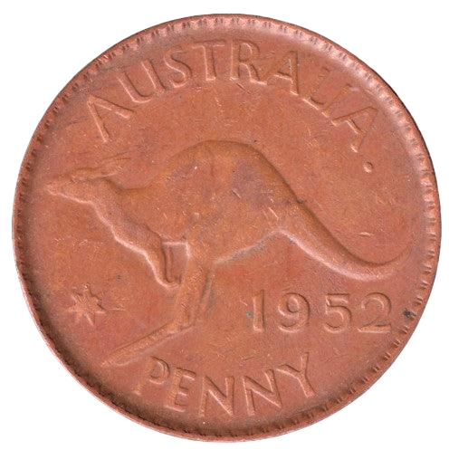 1952 A. Australian Penny - Very Good
