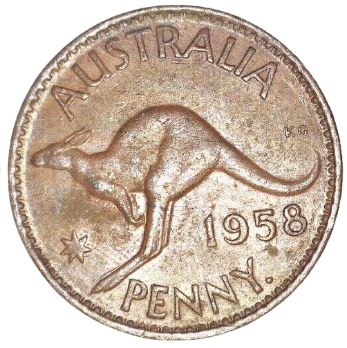1958 (Y.) Australian Penny - Very Good