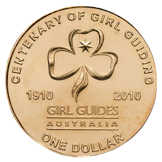 2010 Australian 1 Coin Centenary of Girl Guiding Uncirculated