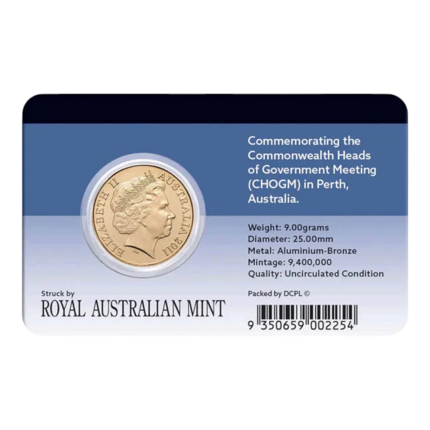 2011 CHOGM $1 Al-Br Coin Pack