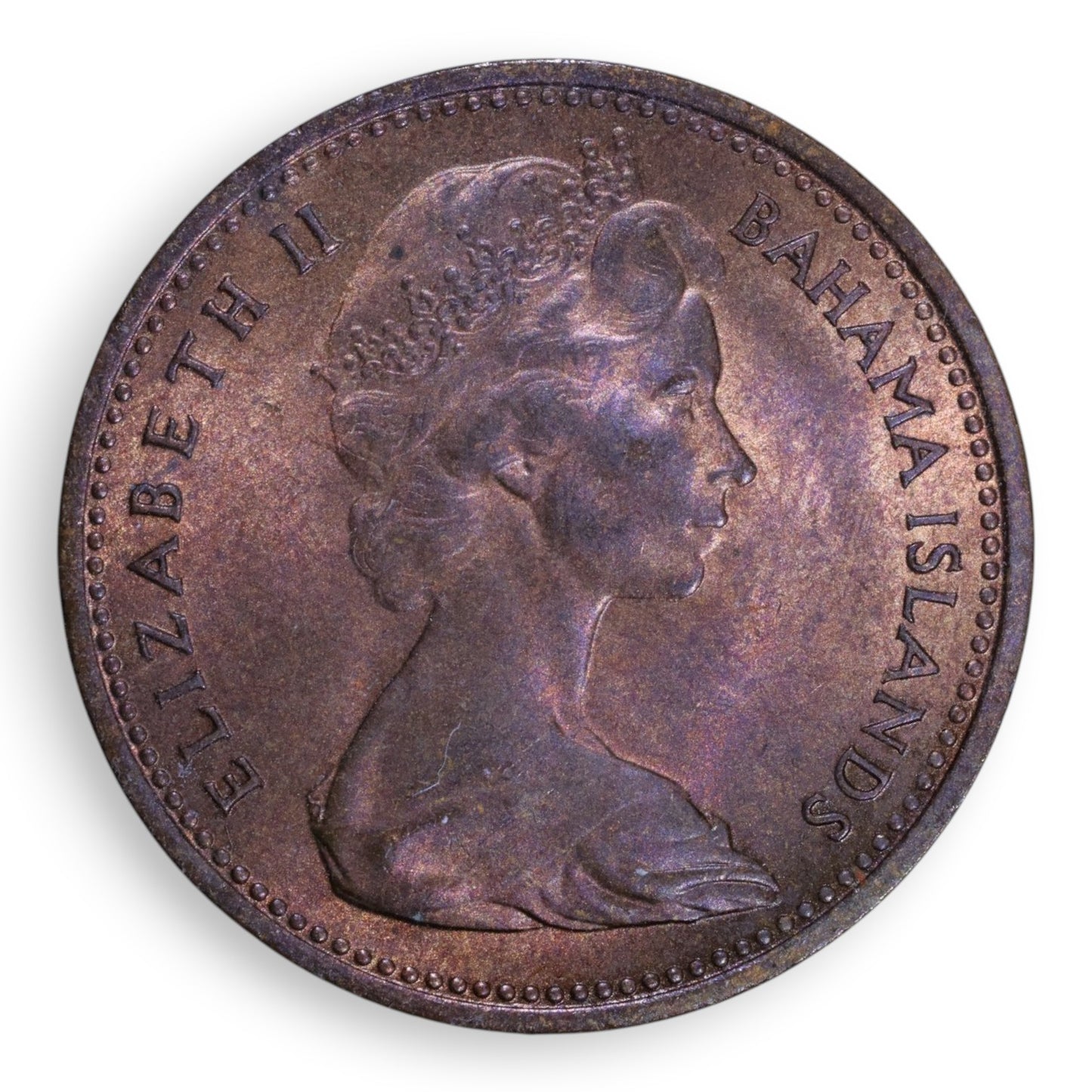 1967 New Zealand 2c Error Coin — NZ / Bahamas "Mule" — About Uncirculated (aUNC)