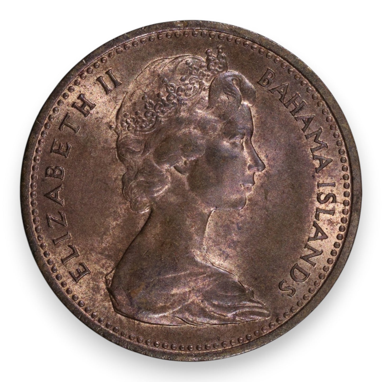 1967 New Zealand 2c Error Coin — NZ / Bahamas "Mule" — About Uncirculated (aUNC)