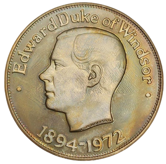 1972 United Kingdom - Edward Duke of Windsor - Sterling Silver Commemorative Medal
