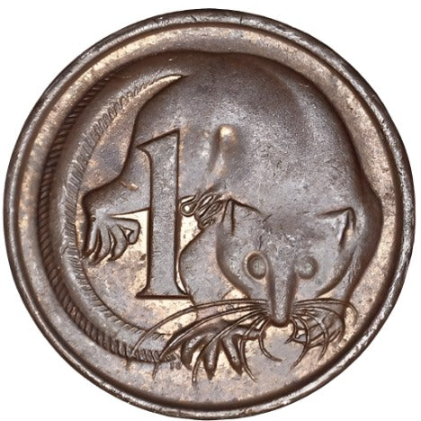 1976 Australian 1 Cent Coin - Loose Change Coins