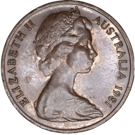 1981 Australian 1 Cent Coin - Loose Change Coins