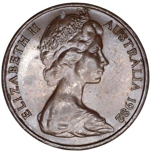 1982 Australian 1 Cent Coin - Loose Change Coins
