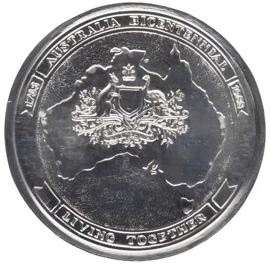 1988 Australian Bicentennial Commemorative Medal - USCG Barque Eagle - Loose Change Coins