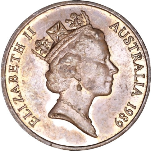 1989 Australian 2 Cent Coin - Loose Change Coins
