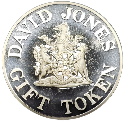 1994 David Jones $50 Silver Plated Gift Token