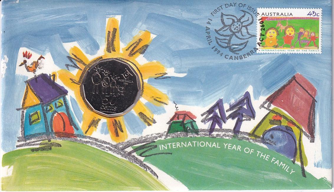 1994 PNC - The International Year of the Family - Wide Date - Loose Change Coins