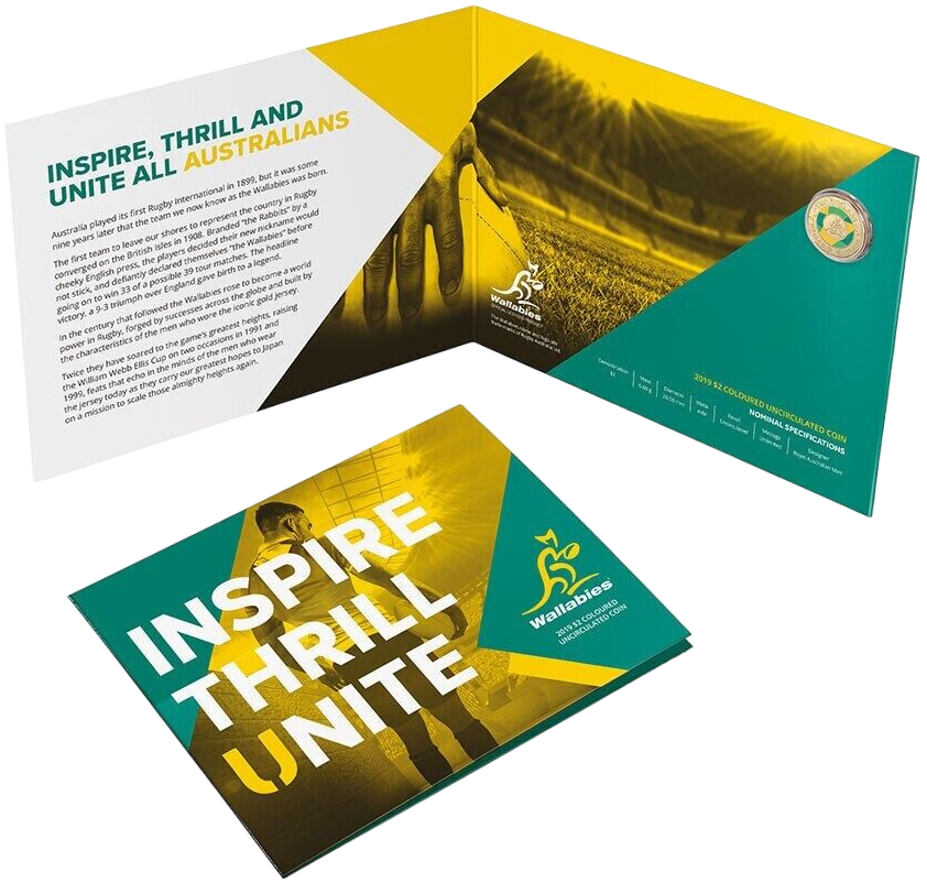 2019 $2 Coin - Rugby Union’s Wallabies