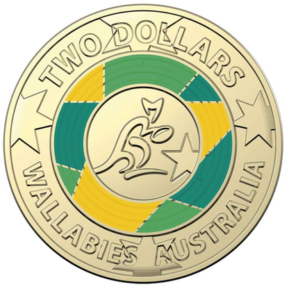 2019 $2 Coin - Rugby Union’s Wallabies