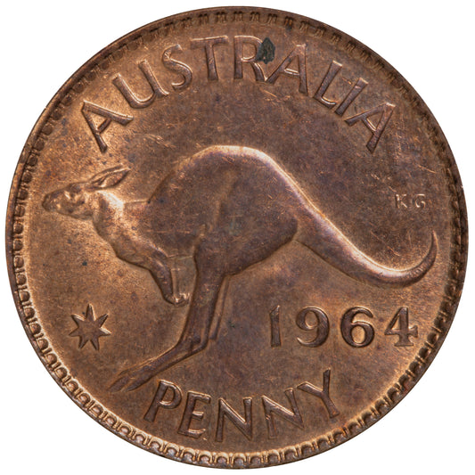 1964 Australian Penny - About Uncirculated