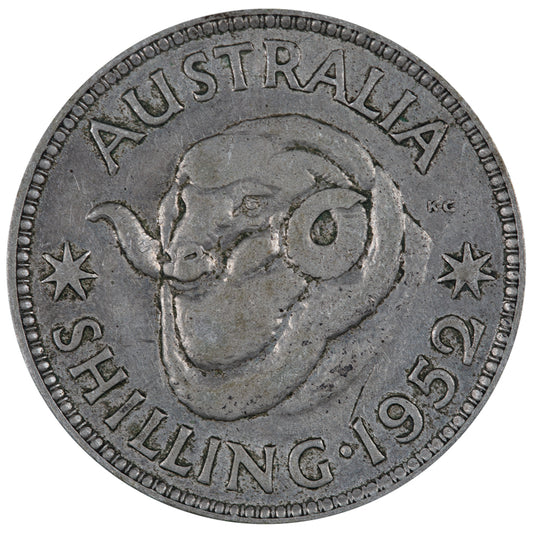 1952 Australian Shilling - Very Good