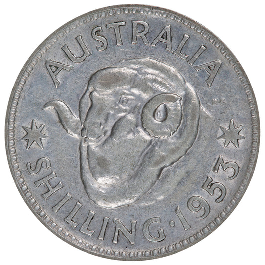 1953 Australian Shilling - Very Good