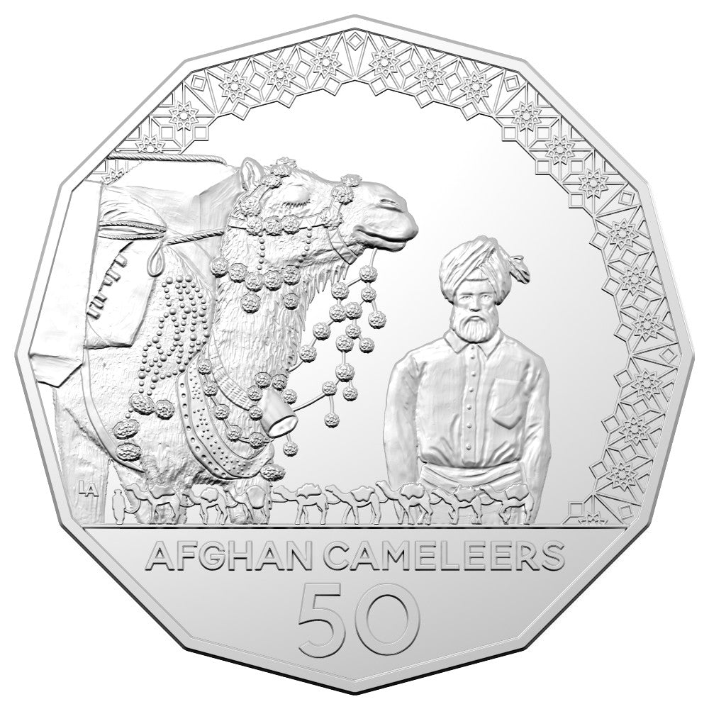 2020 50c Coin - The Afghan Cameleers