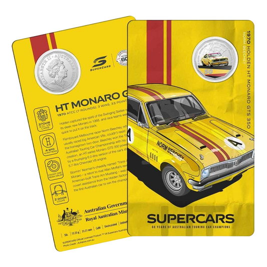 2020 50c - 1970 Holden HT Monaro GTS 350 - 60 Years of Supercars