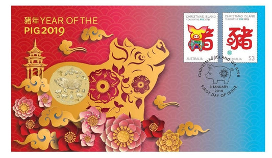 2019 Perth Mint PNC - Year of the Pig