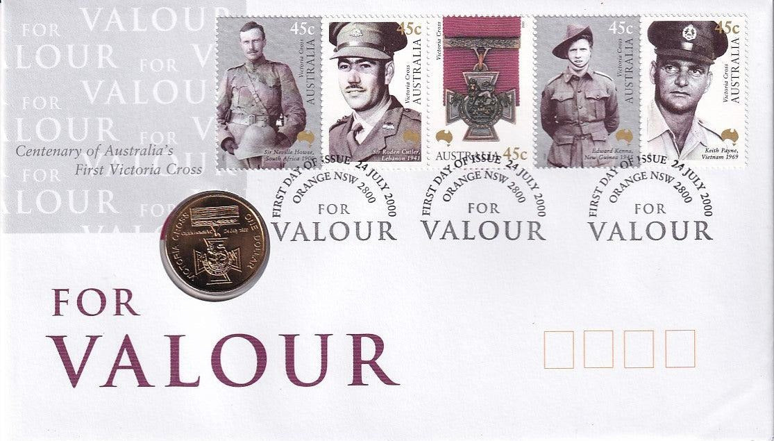 2000 PNC - For Valour - Australia's First Victoria Cross - Loose Change Coins