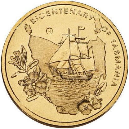 2004 $5 Coin - Bicentenary of Tasmania - 'H' Mintmark - Loose Change Coins