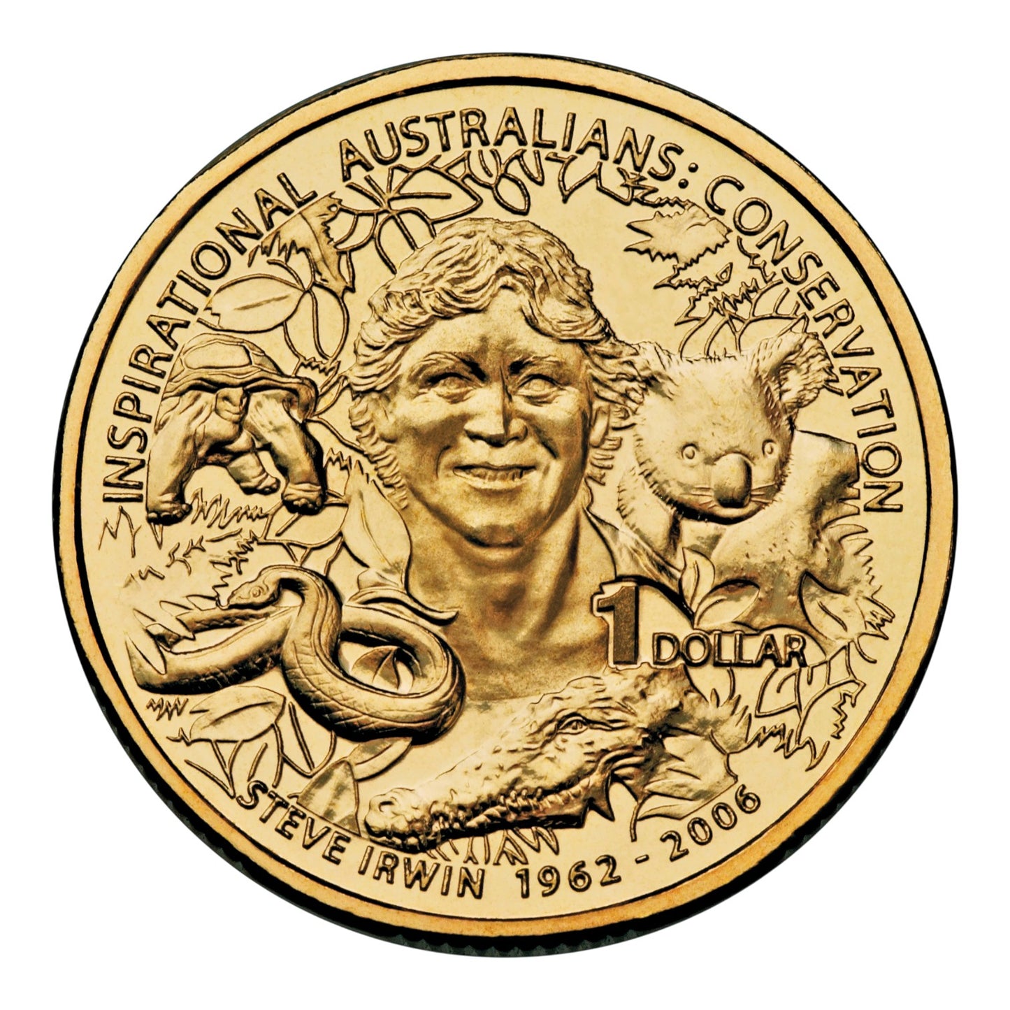 2009 Uncirculated $1 Coin - Inspirational Australians - Steve Irwin