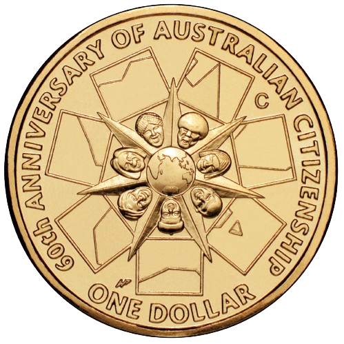 2009 $1 Coin - 60 Years of Australian Citizenship