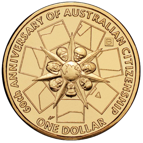 2009 $1 Coin - 60 Years of Australian Citizenship