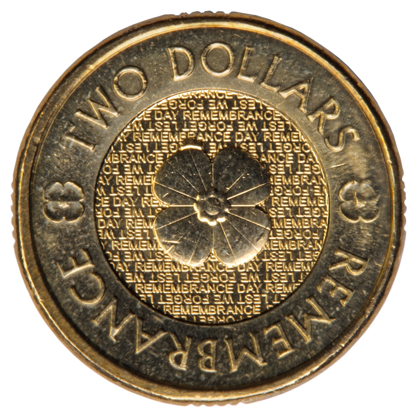 2012 Australian $2 Coin - Gold Poppy - Uncirculated with "Poppy Cud"