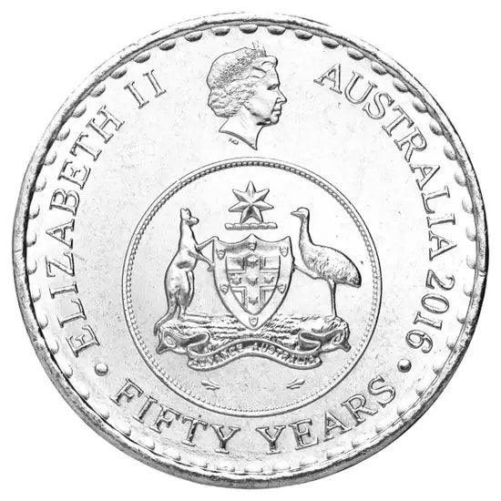 2016 Australian 20 cent coin - 50th Anniversary of Decimal Currency - Uncirculated from Royal Australian Mint Roll - Loose Change Coins