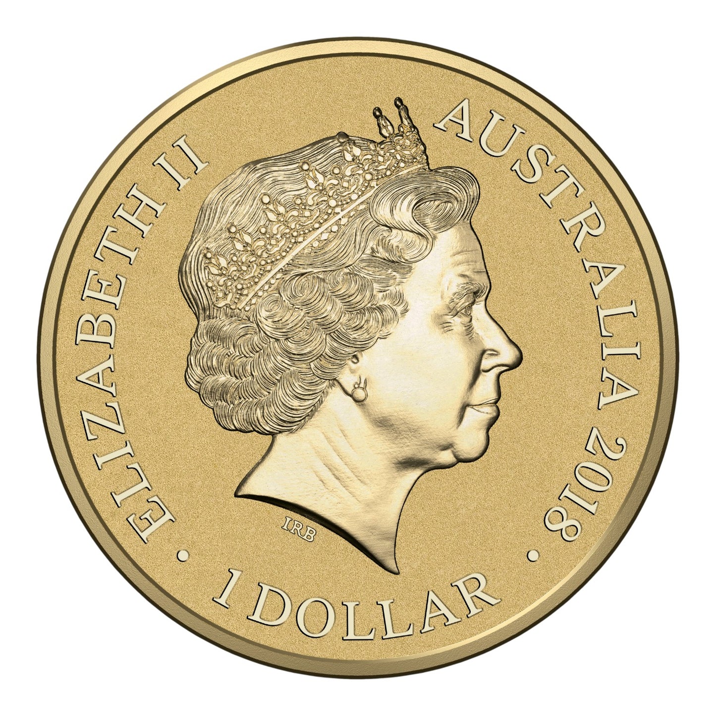 2018 $1 Coloured Frosted Uncirculated Coin - Australian Olympic Team PyeongChang 2018