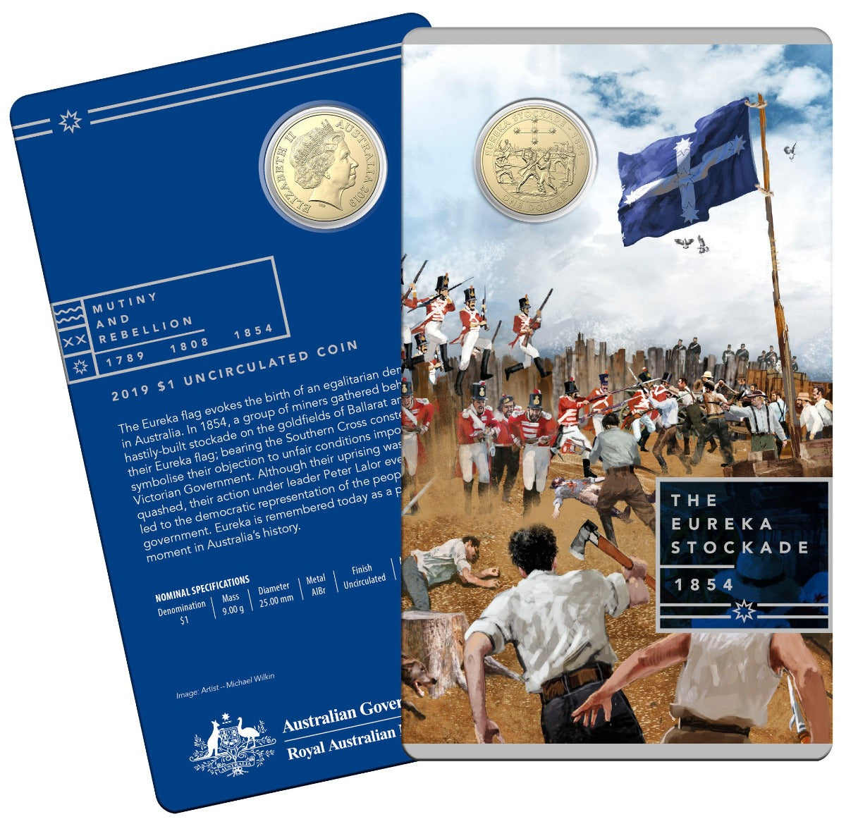 2019 $1 Coin Set - Mutiny and Rebellion 3-Coin Set